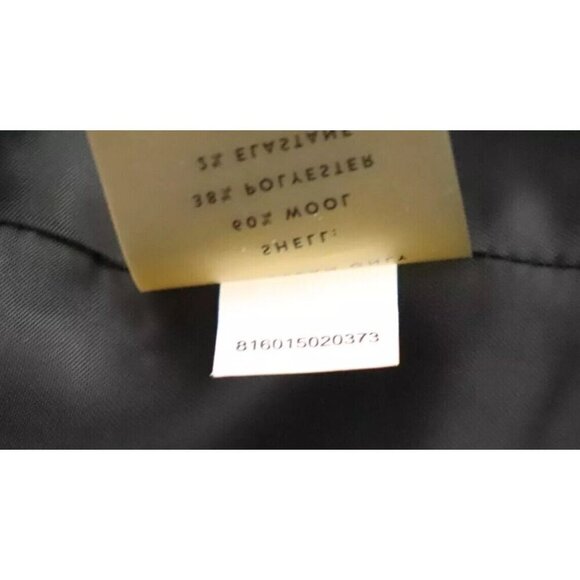 AYR Women's US4 Black The Coup Blazer Cut Out Wool Coat Open Tailored Jacket - Picture 8 of 10